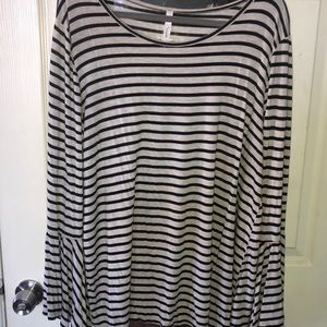 Striped Shirt with Bell Sleeves